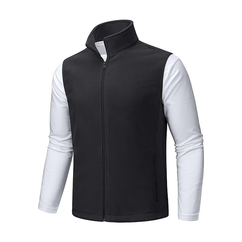 Men's Fleece Vest Zip Up Lightweight Vests