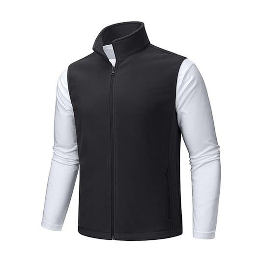 Men's Fleece Vest Zip Up Lightweight Vests
