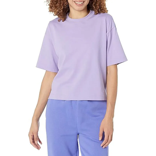 Women Shoulder Relaxed Boxy Short-Sleeve T-Shirt