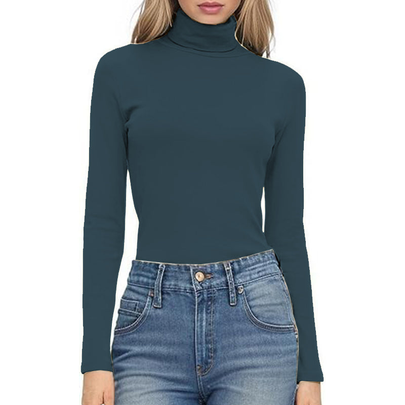 Long Shirt Stretchy Women Square Long Sleeve Shirts Lady Breathable Fabric Top