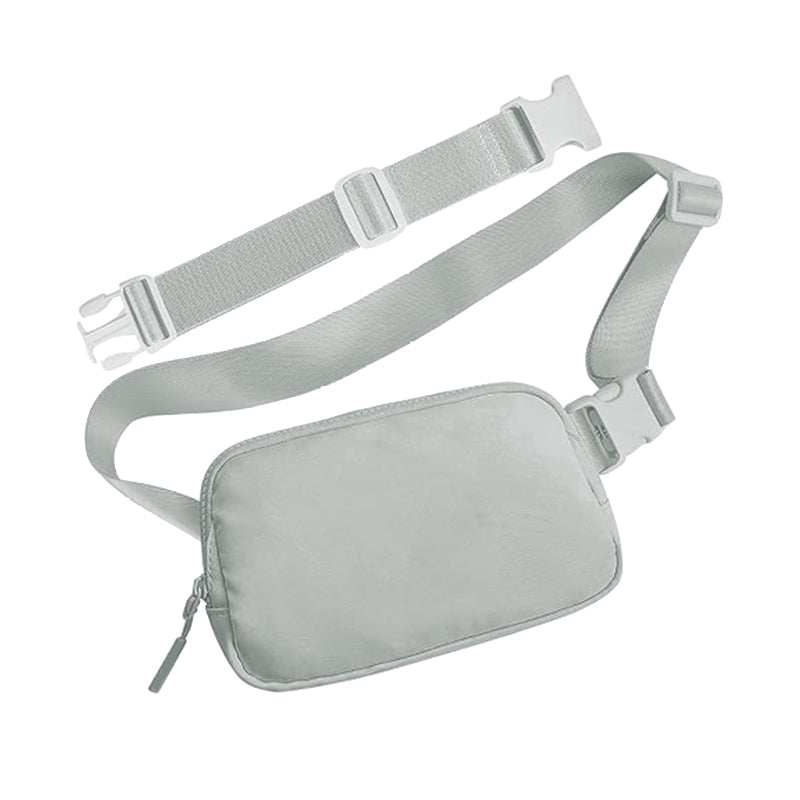 Zipper Fanny Pack Nylon Everywhere Belt Bag for Women