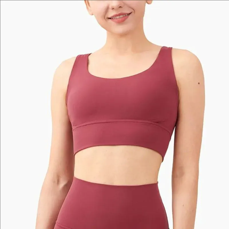 Padded Gym Yoga Sport Bras Top Women Longline Cross Strap Fitness Workout Bras