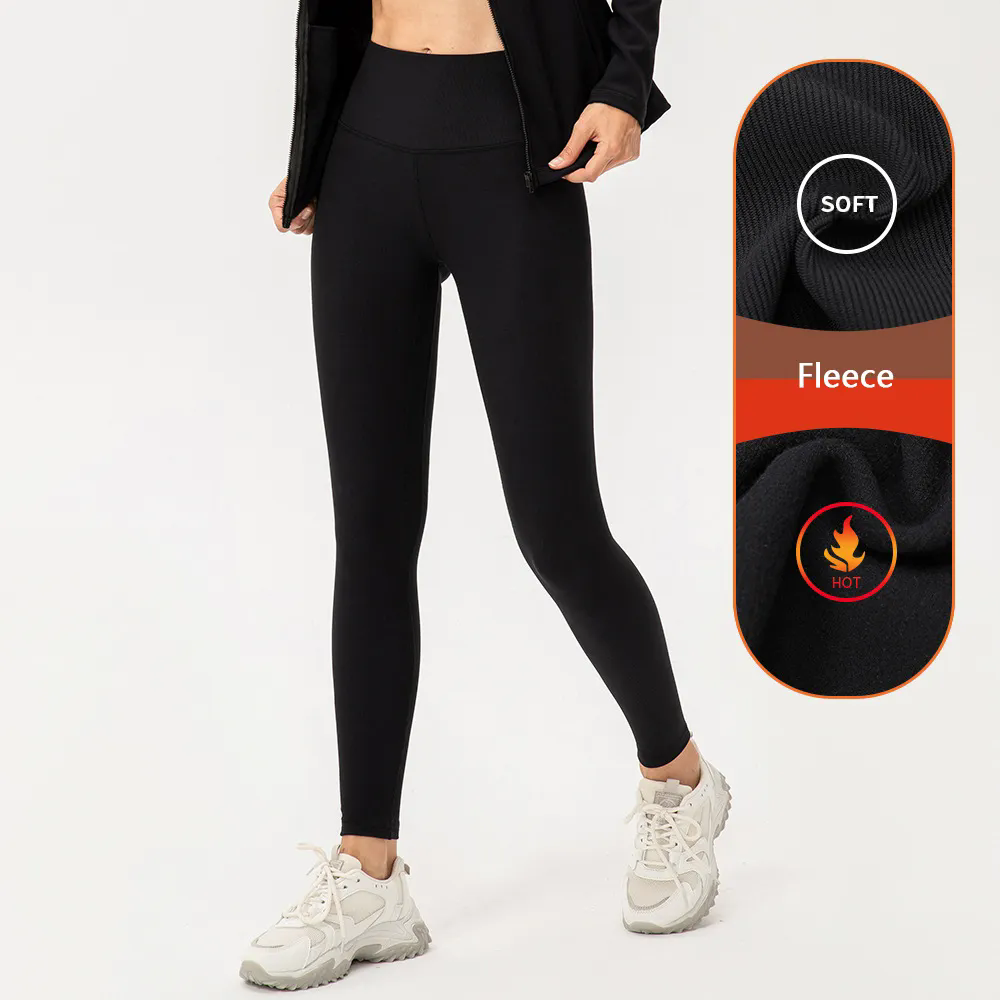 Women Cotton Leggings with Wide Waistband Full and Capri Length