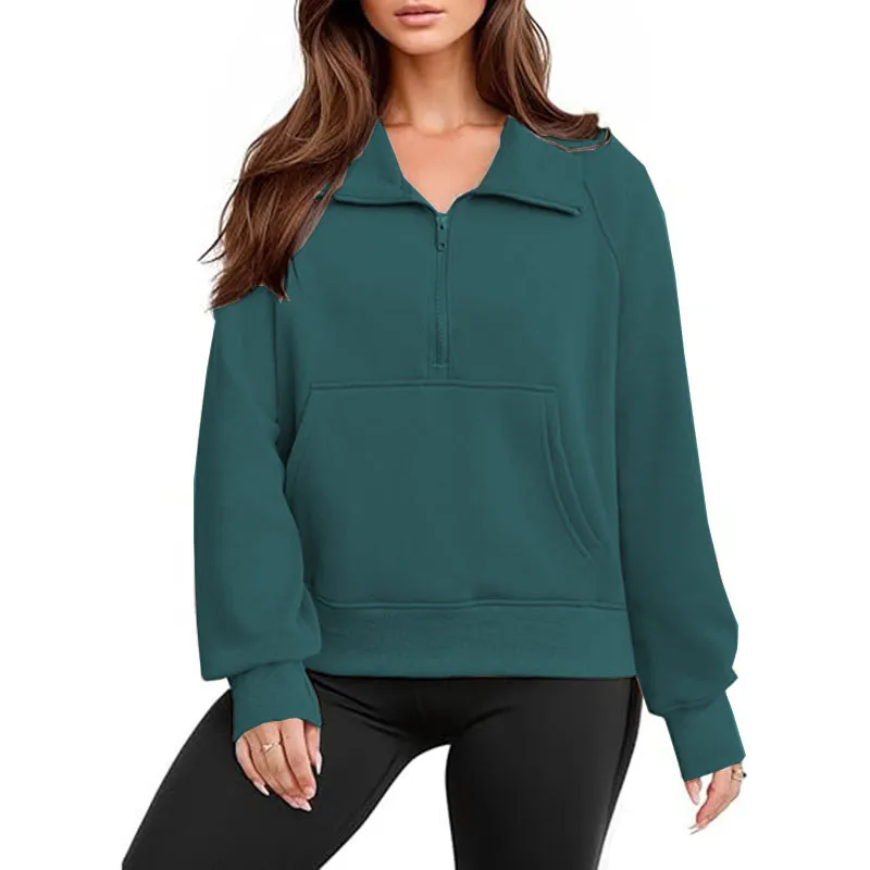 Womens Long Sleeve Button Neck Jacket Side Slit Casual Tops