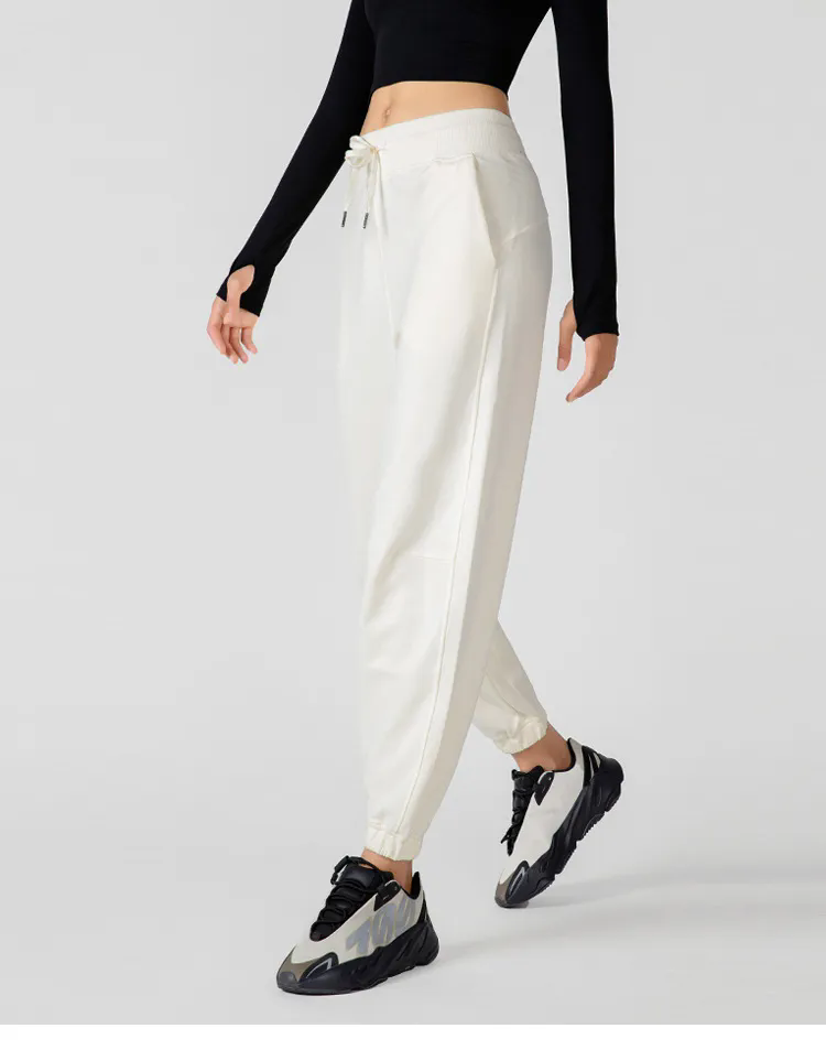 Women Pants Cotton Felling Thick Ankle Sweatpants Athletic Lounge