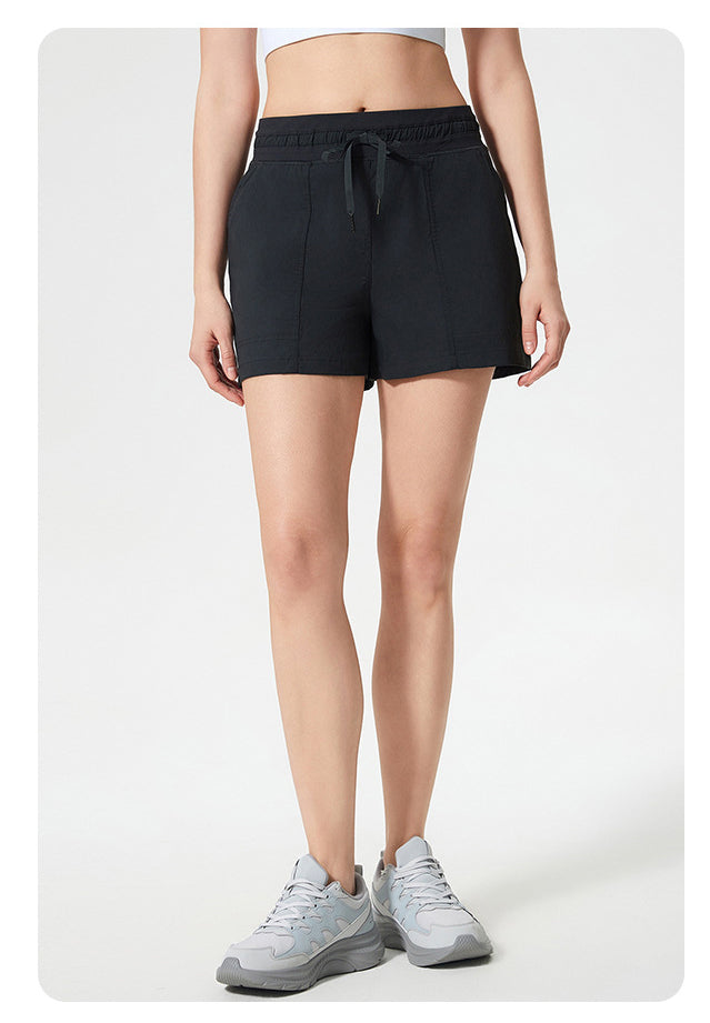 2025 Women Running High Waisted Pocket Sporty Workout Short