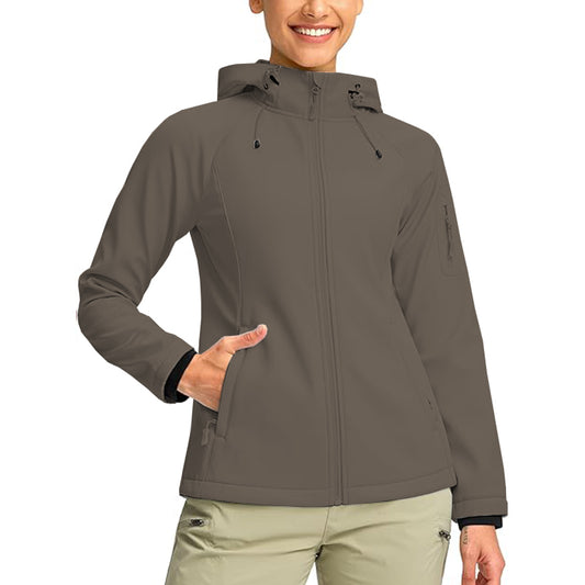 Women Jacket Lined Windproof Warm Light Waterproof