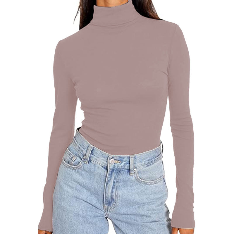 Women Long Sleeve Shirts Basic Crop Tops Going Out Fall Fashion