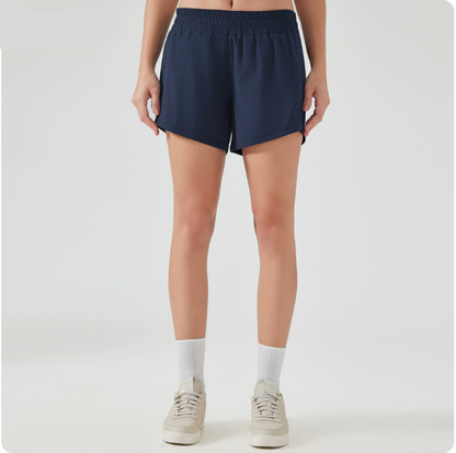 2025 Women Running High Waisted Pocket Sporty Workout Shorts