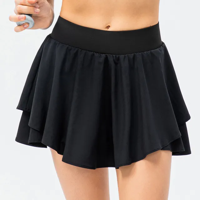 Women's Pleated Skater Skirt Basic Casual High Waisted Skirts