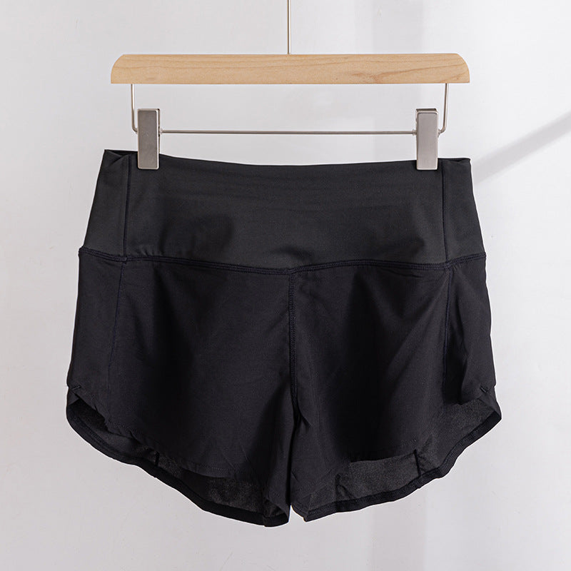 Women Waisted Running Shorts Workout with Zipper Pocket