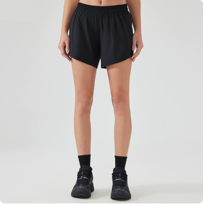 2025 Women Running High Waisted Pocket Sporty Workout Shorts