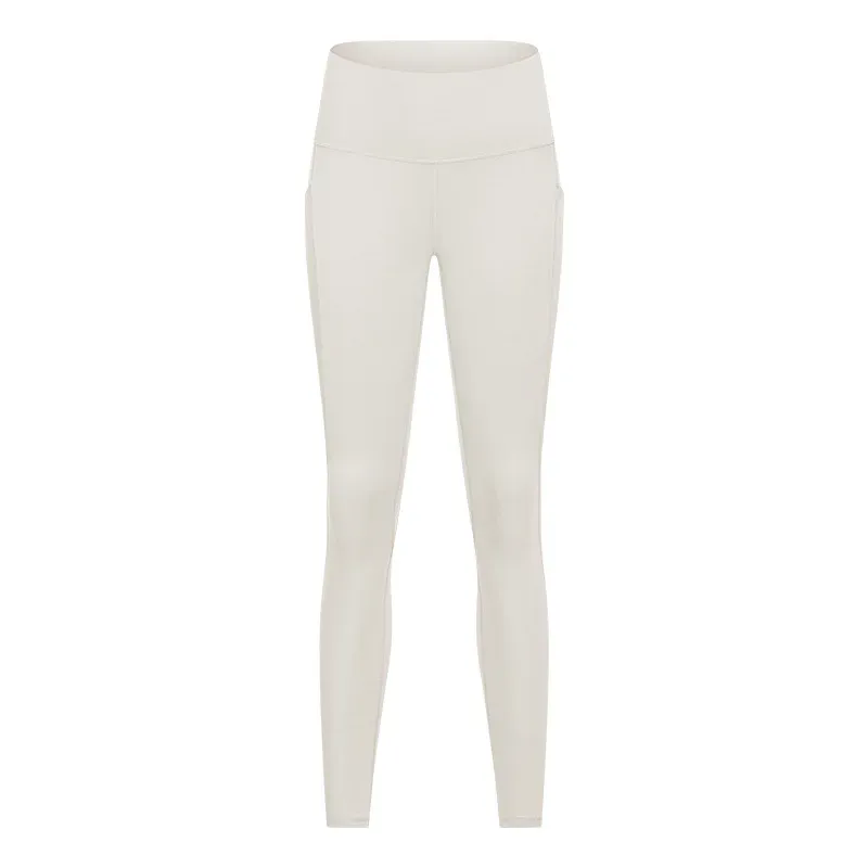 Women Back Waist Legging Naked Feel Fitness Pants Stretchy High Waist