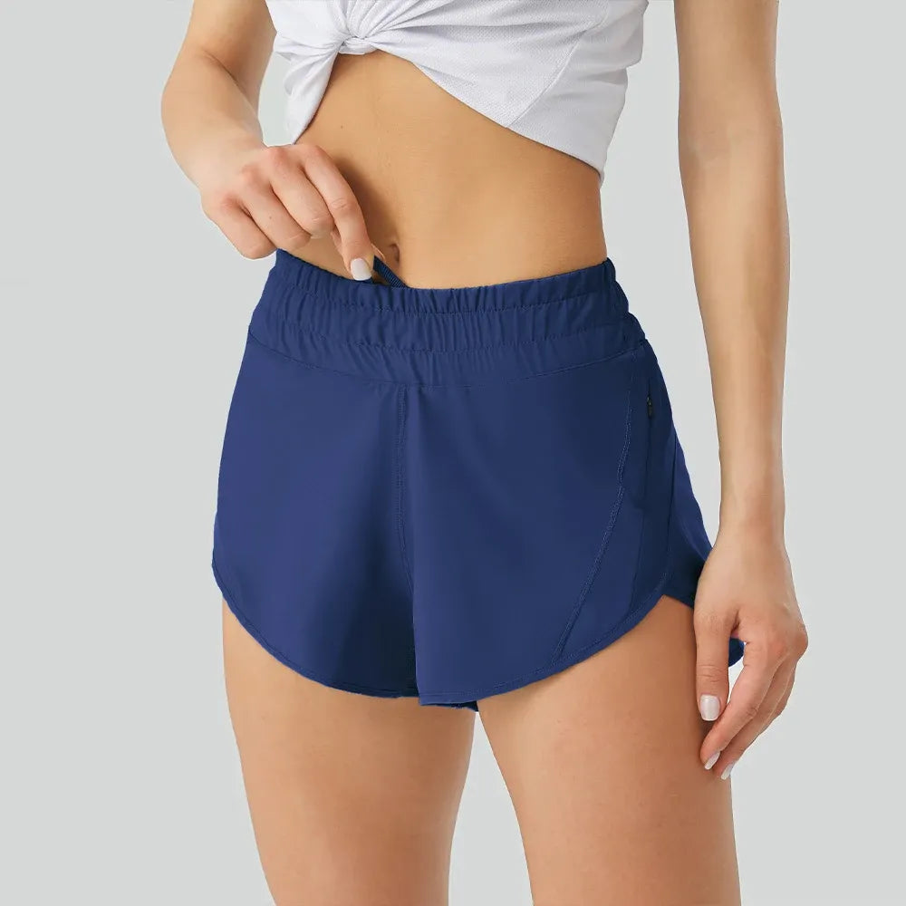 Women Workout Athletic Gym Shorts Running Yoga Cotton Feeling Shorts