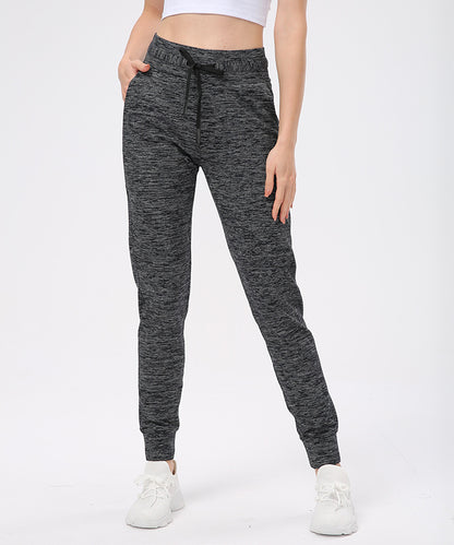 Women Drawstring Pants Fitness Sweatpants 4-Way Stretch Thicker Leggings