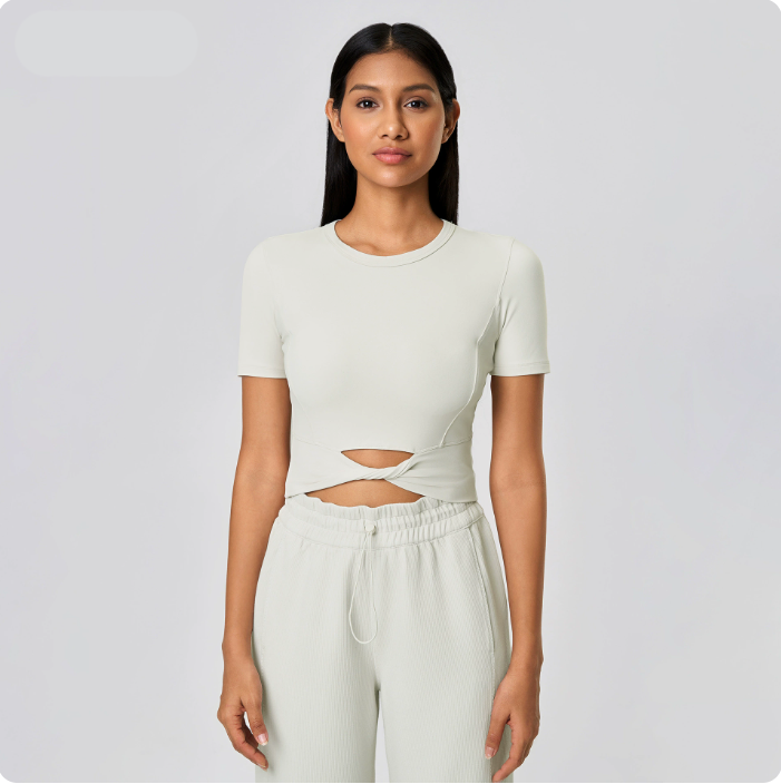 Womens Summer T Shirts Basic Tees Crewneck Crop Top