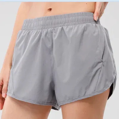 Women Running Shorts Quick Dry Bottom Loose Sport Yoga Liner Shorts