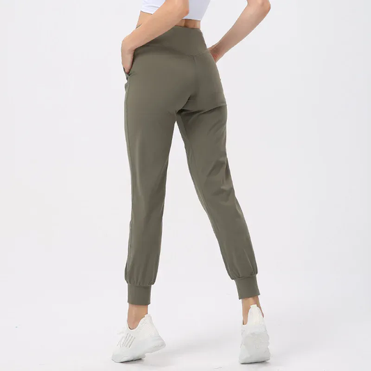 Women Jogger Yoga Pants Casual Ankle Length Work Office Trouser Slacks