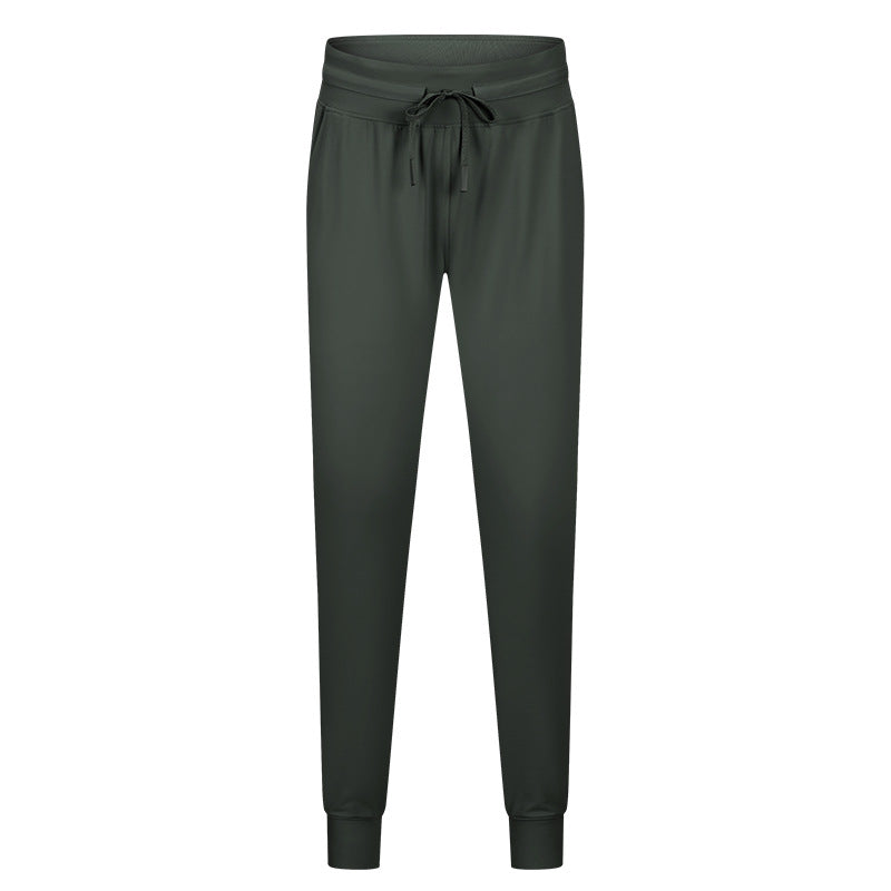 Women Drawstring Pants Fitness Sweatpants 4-Way Stretch Thicker Leggings
