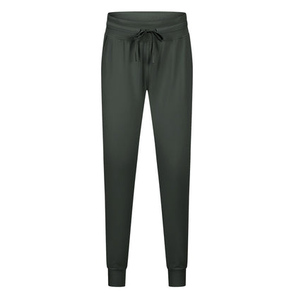 Women Drawstring Pants Fitness Sweatpants 4-Way Stretch Thicker Leggings