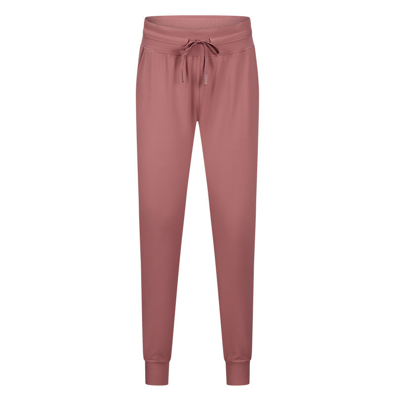 Women Drawstring Pants Fitness Sweatpants 4-Way Stretch Thicker Leggings