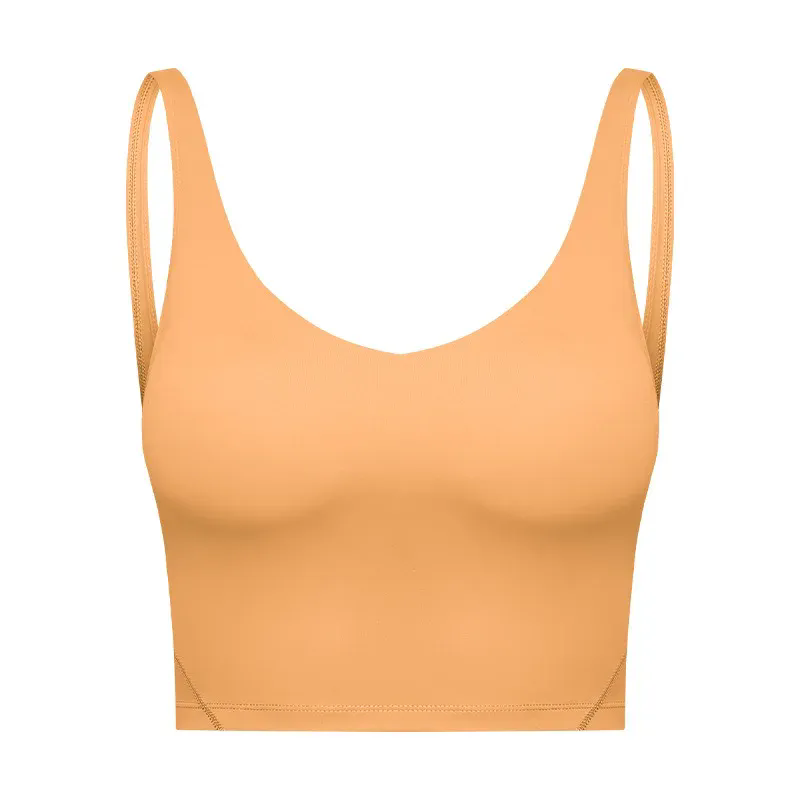 Women Padded Gym Yoga Sport Top Longline Cross Strap Workout Exercise