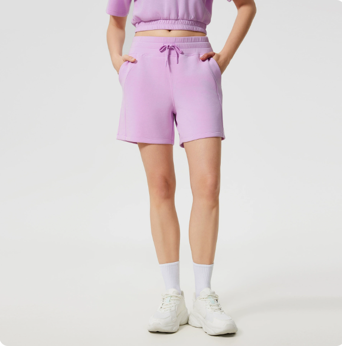 Women Running High Waisted Pocket Sporty Workout Short