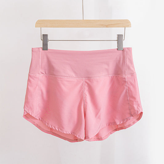 Women Waisted Running Shorts Workout with Zipper Pocket
