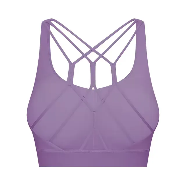 2 pcs per Set Women Waist Leggings With Pockets Yoga Bra Crisscross