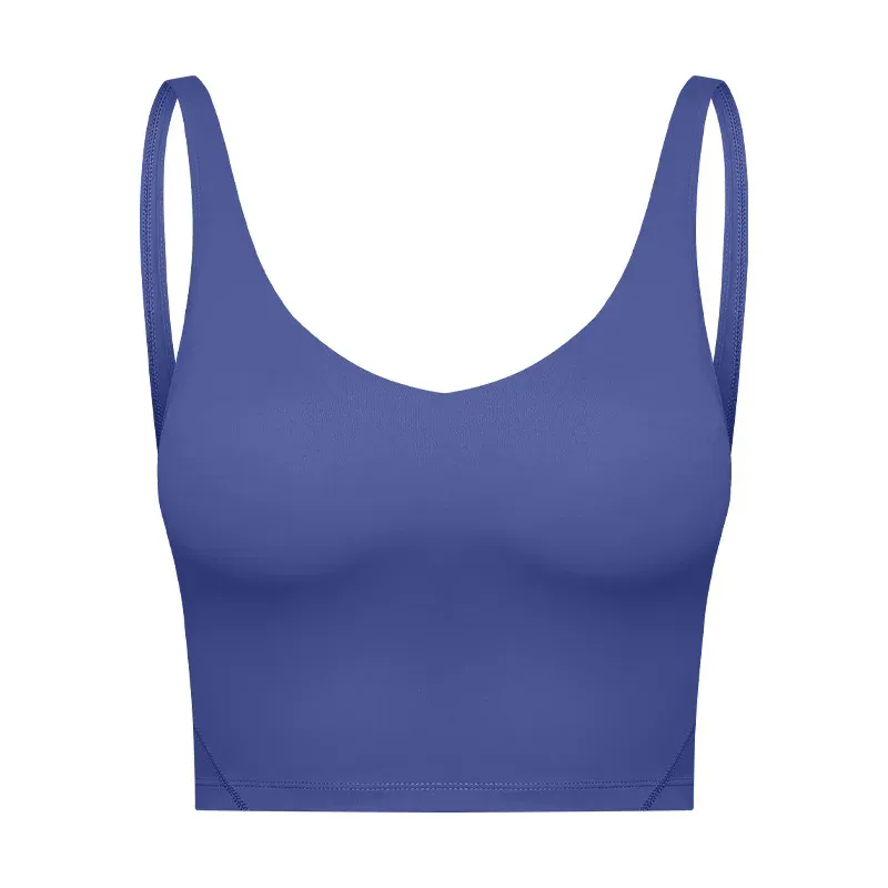 Women Padded Gym Yoga Sport Top Longline Cross Strap Workout Exercise
