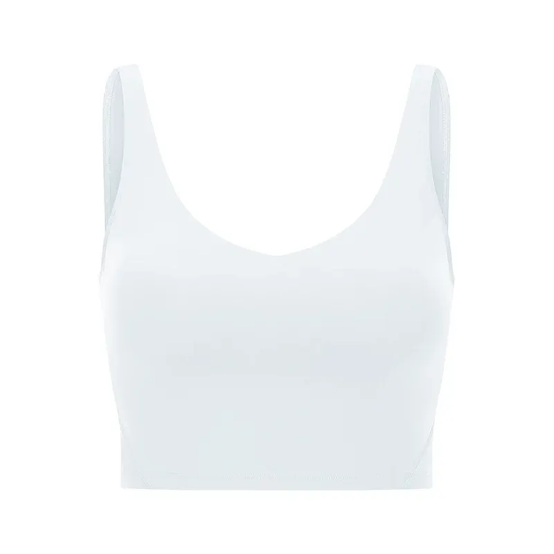 Women Padded Gym Yoga Sport Top Longline Cross Strap Workout Exercise