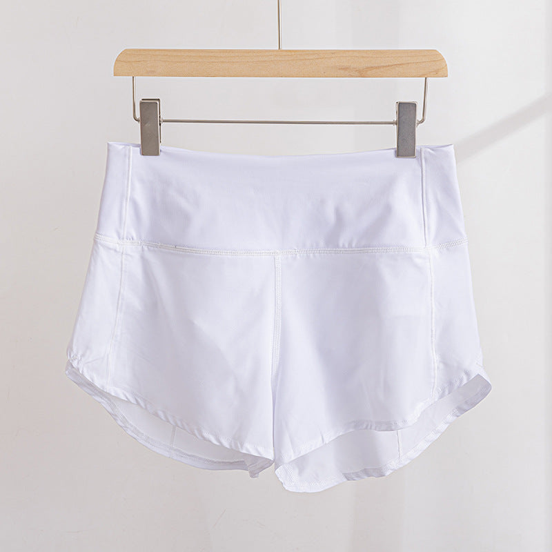 Women Waisted Running Shorts Workout with Zipper Pocket