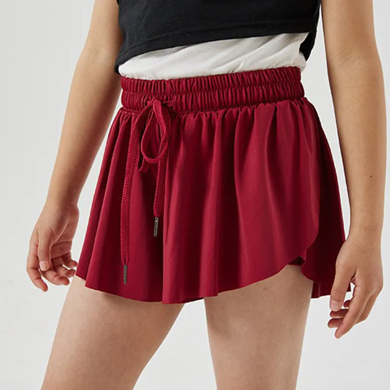 Women Tennis Skirted Leggings with Pockets Yoga shorts
