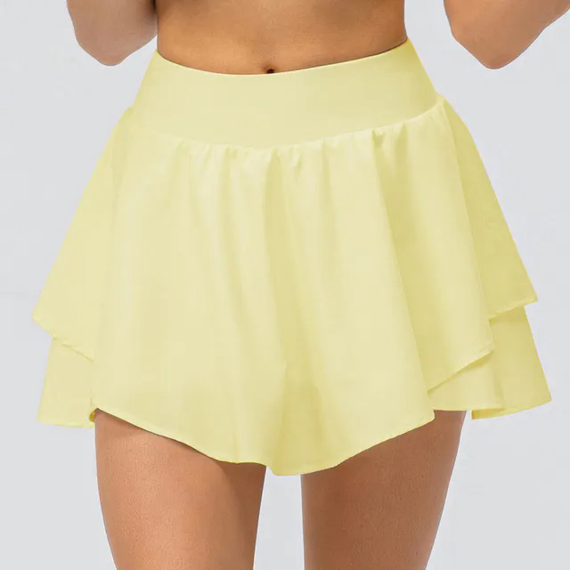 Women's Pleated Skater Skirt Basic Casual High Waisted Skirts