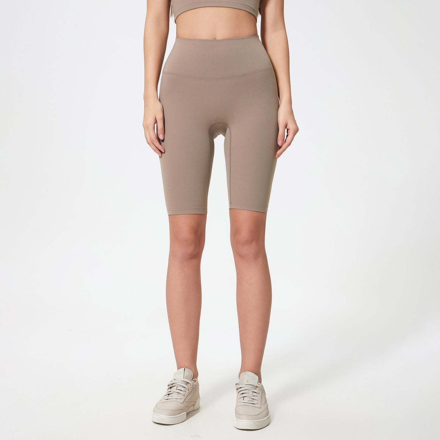 Womens High Waisted Tummy Control Spandex Shorts for Yoga Running Gym