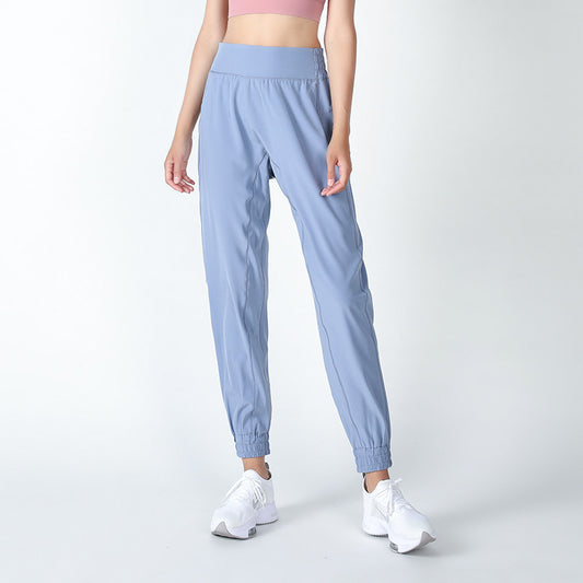 Womens High Waisted Casual Loose Carrot Flowy Yoga Pants with Pockets