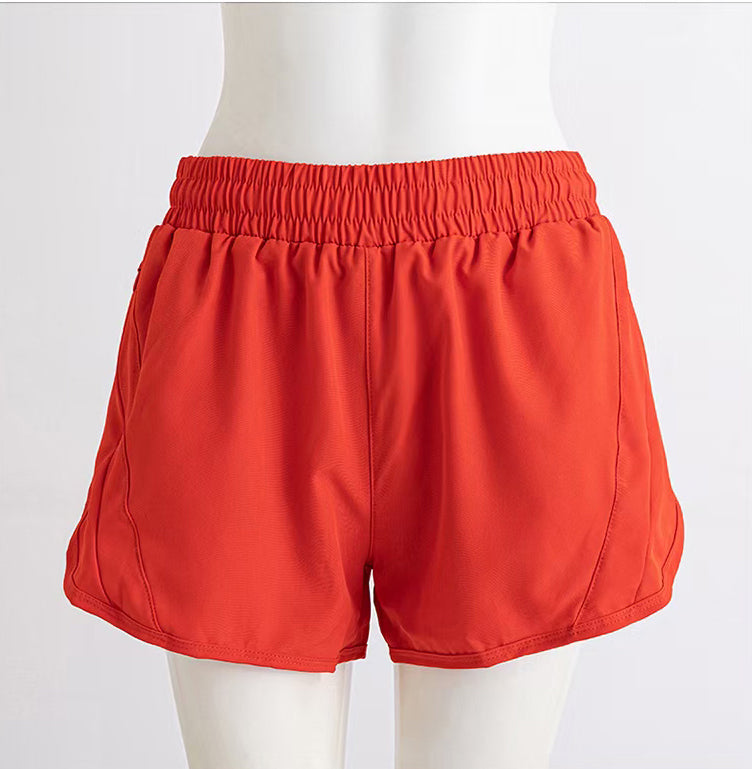 Women Running Shorts Quick Dry Bottom Loose Sport Yoga Liner Shorts