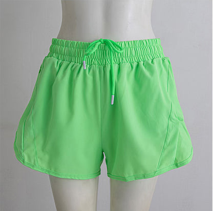 Women Running Shorts Quick Dry Bottom Loose Sport Yoga Liner Shorts
