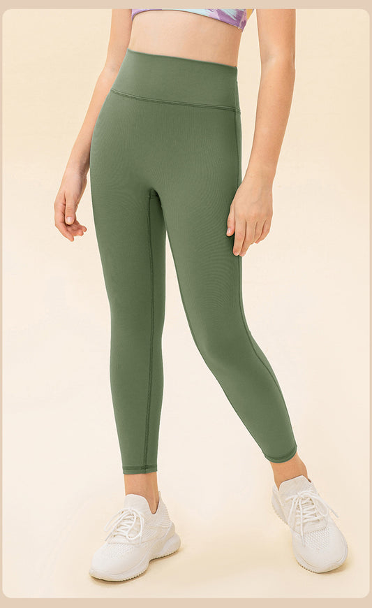 Girls Kid Pants Cute Quick Dry Breathable Stretch Fleece  Children Yoga Sports