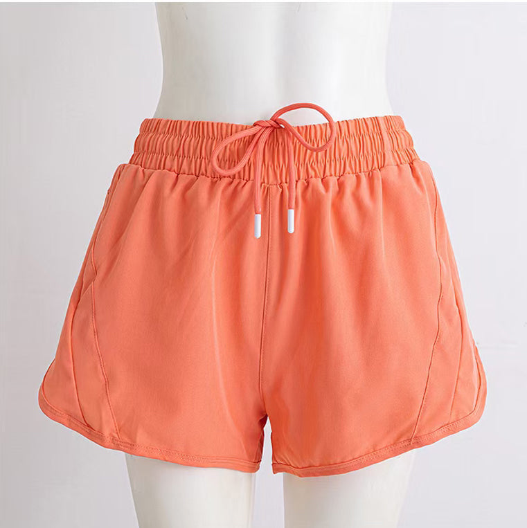 Women Running Shorts Quick Dry Bottom Loose Sport Yoga Liner Shorts