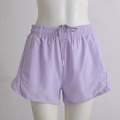 Women Running Shorts Quick Dry Bottom Loose Sport Yoga Liner Shorts