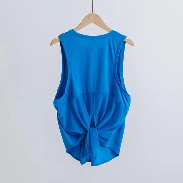 Women Vest Loose Fit Plain Fitness Breathable Gym Athletic Tank Tops