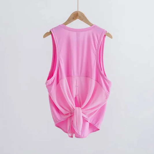 Women Vest Loose Fit Plain Fitness Breathable Gym Athletic Tank Tops