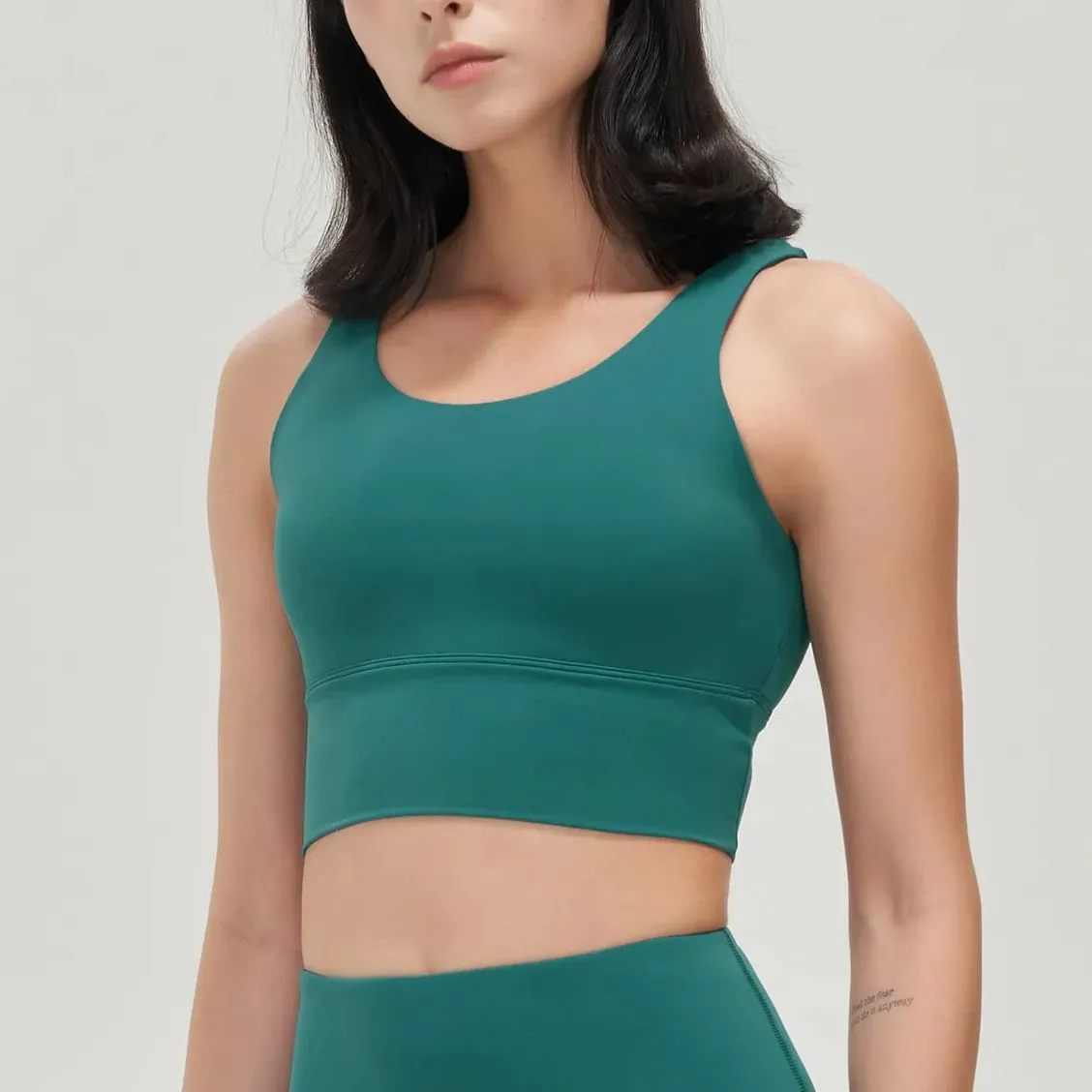 Women Spaghetti Strap Sports Bra Padded Workout Bra