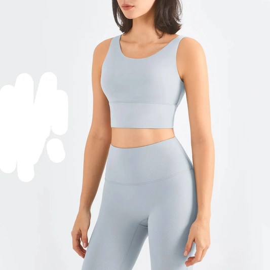 Women Spaghetti Strap Sports Bra Padded Workout Bra