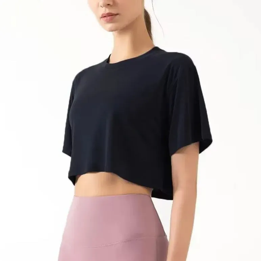Women Tops Casual Basic T Shirts Loose Fit Crewneck Short Sleeve
